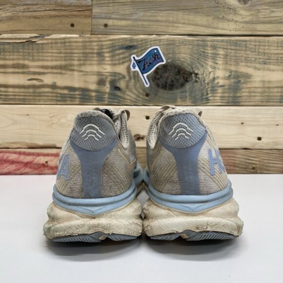 Hoka One One Clifton 9 Athletic Running Sneakers Men’s Size 11 D Blue White - Picture 4 of 12